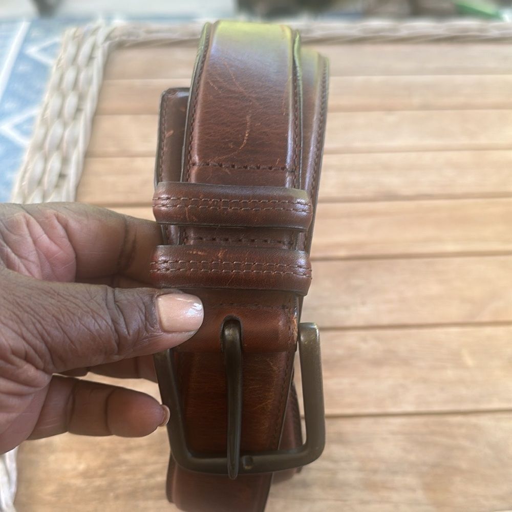 Brown Leather Men’s Belt 46